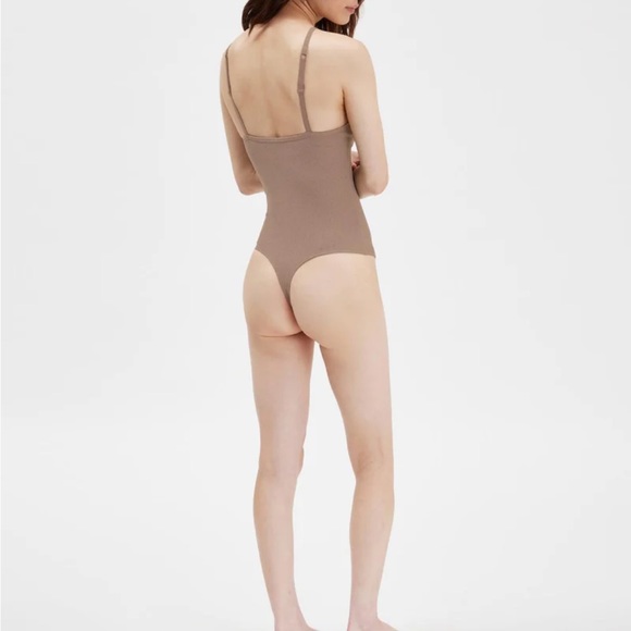 Fog Heather Marlow High Neck Bodysuit- Thong - Picture 5 of 6